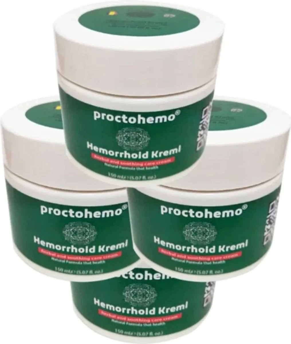 Proctohemo Bakım Kremi 4'lü 150 ml - Hemoroid ve Anus Bakım Kremi