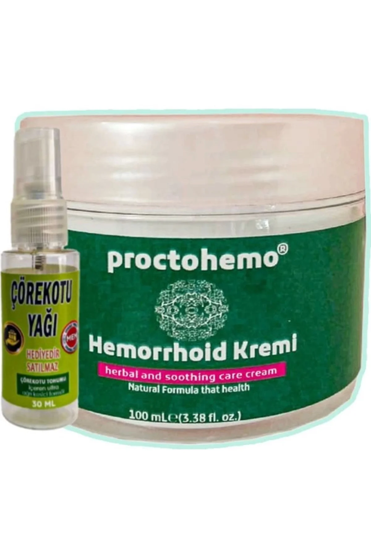 Proctohemo Kişisel Kremi 100 ml + Çörek Otu Yağı 30 ml – Doğal Kişisel Bakım