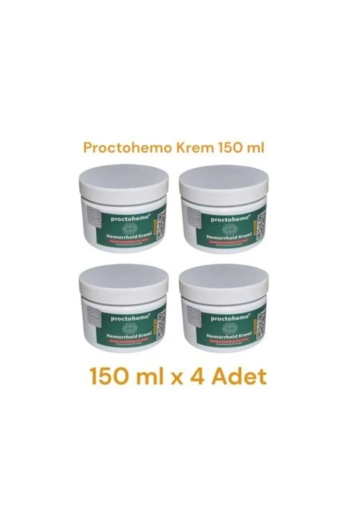 Proctohemo Krem 150 ml - Hemorrhoid Cream x 4 Adet
