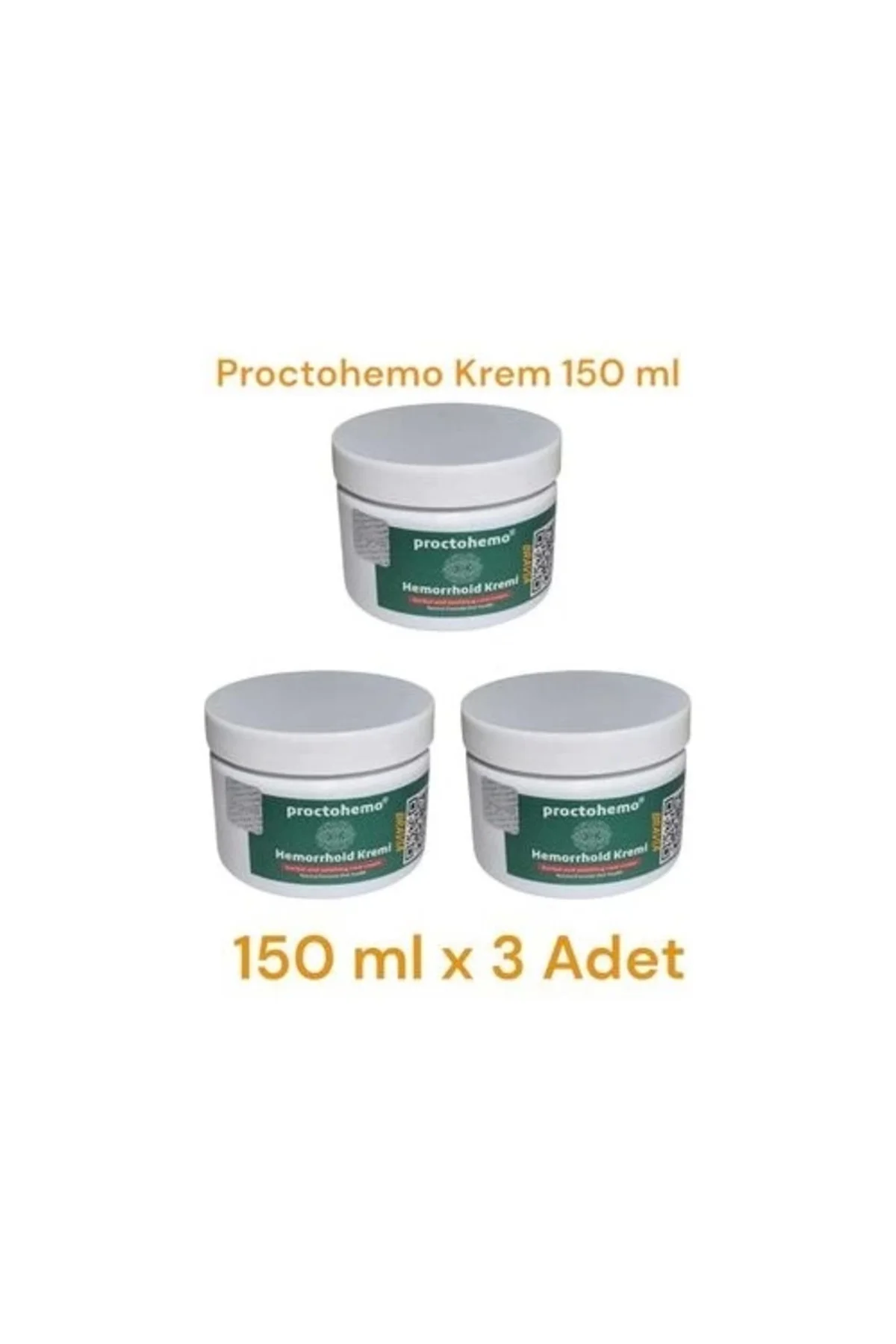 Proctohemo Rahatlatıcı Krem 150 ml x 3 Adet – Hemoroid Kremi