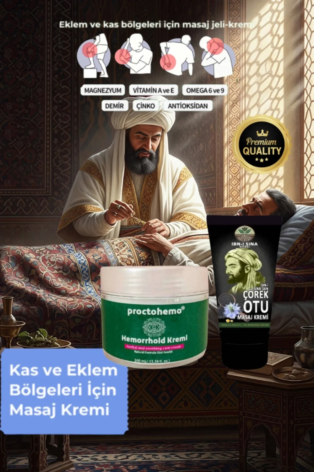 Proctohemo Rahatlatıcı Hemoroid Kremi + Ibnisina Çörek Otu Kremi 50 ml