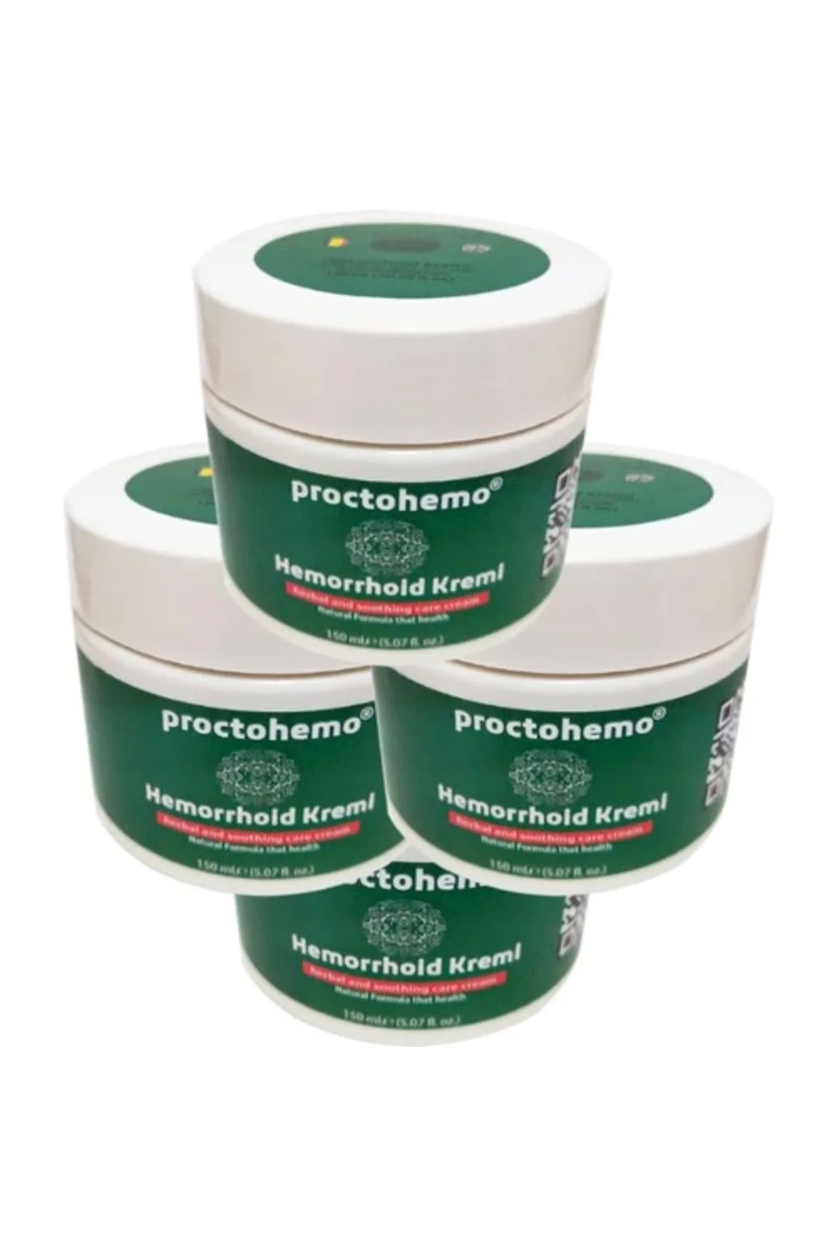 Proctohemo Rahatlatıcı Bakım Kremi 4'lü Paket – 150 ml Büyük Boy Hemoroid Kremi