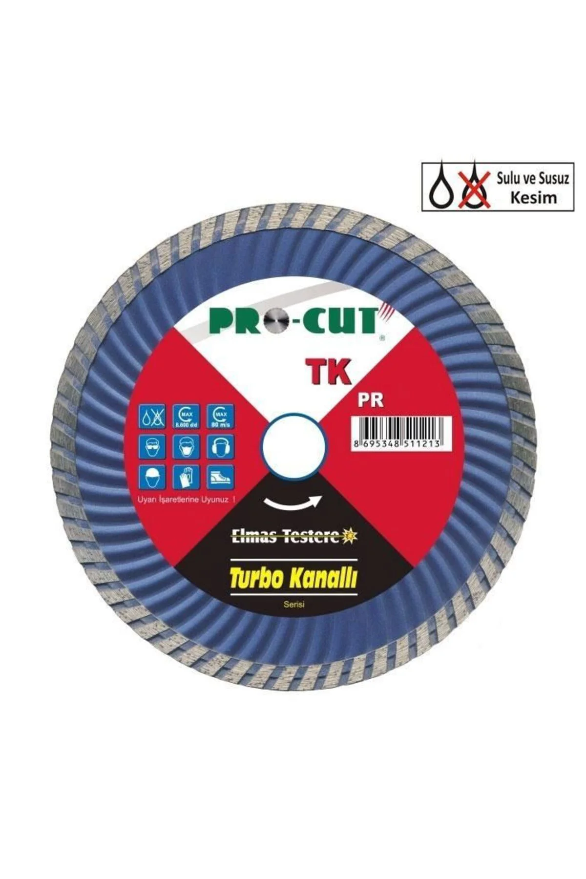 Procut TK 180 mm Turbo Kanallı Elmas Testere