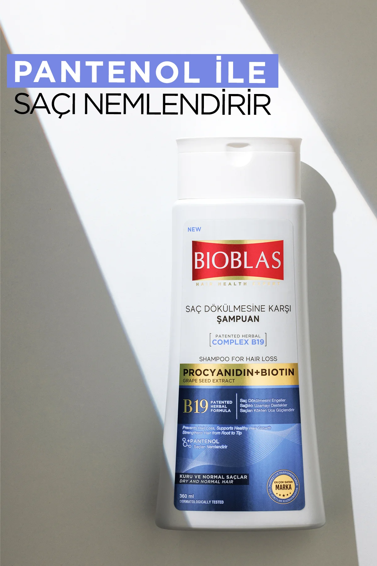 Procyanıdın & Biotin Dökülen Saçlar için Anti Stres Şampuanı 360 ml - Dökülme Karşıtı Şampuan Procyanıdın & Biotin Dökülen Saçlar için Anti Stres Şampuanı 360 ml - Dökülme Karşıtı Şampuan