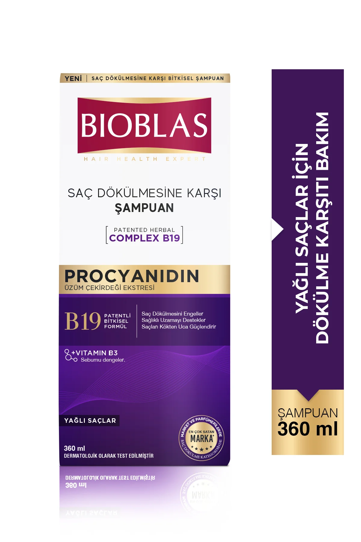 Procyanidin Yağlı Saçlar İçin Arındırıcı Şampuan 360 Ml - Saç Dökülmesine & Yağlanmaya Karşı Procyanidin Yağlı Saçlar İçin Arındırıcı Şampuan 360 Ml - Saç Dökülmesine & Yağlanmaya Karşı