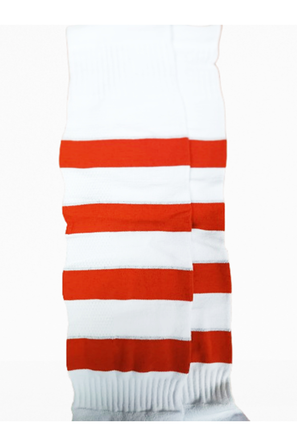 Schmilton Prof. Parçalı Beyaz Kırmızı Futbol Tozluğu