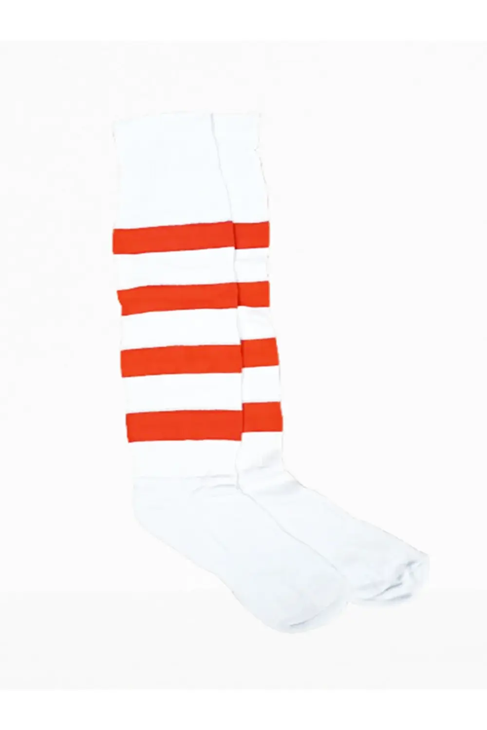 Prof. Parçalı Beyaz Kırmızı Futbol Tozluğu