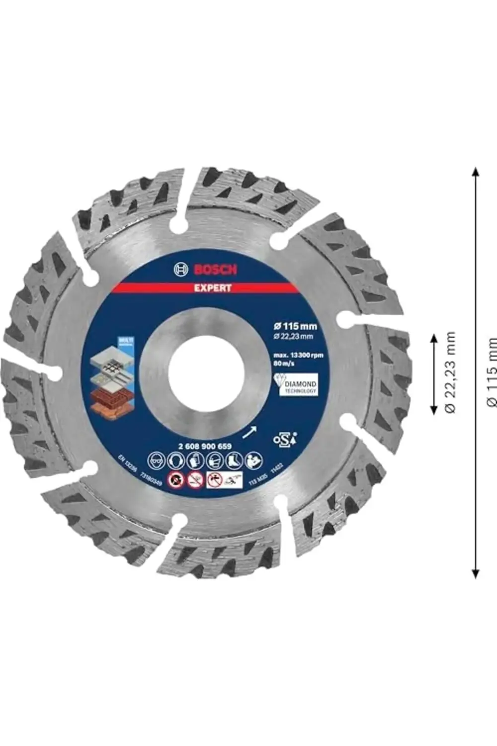 Professional 1x EXPERT MultiMaterial Kesme Diskleri (, Donatılı b