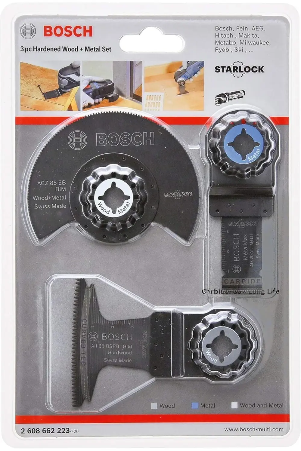 Professional 3 Adet Starlock Daldırmalı Kesim Segment Testere Bıç