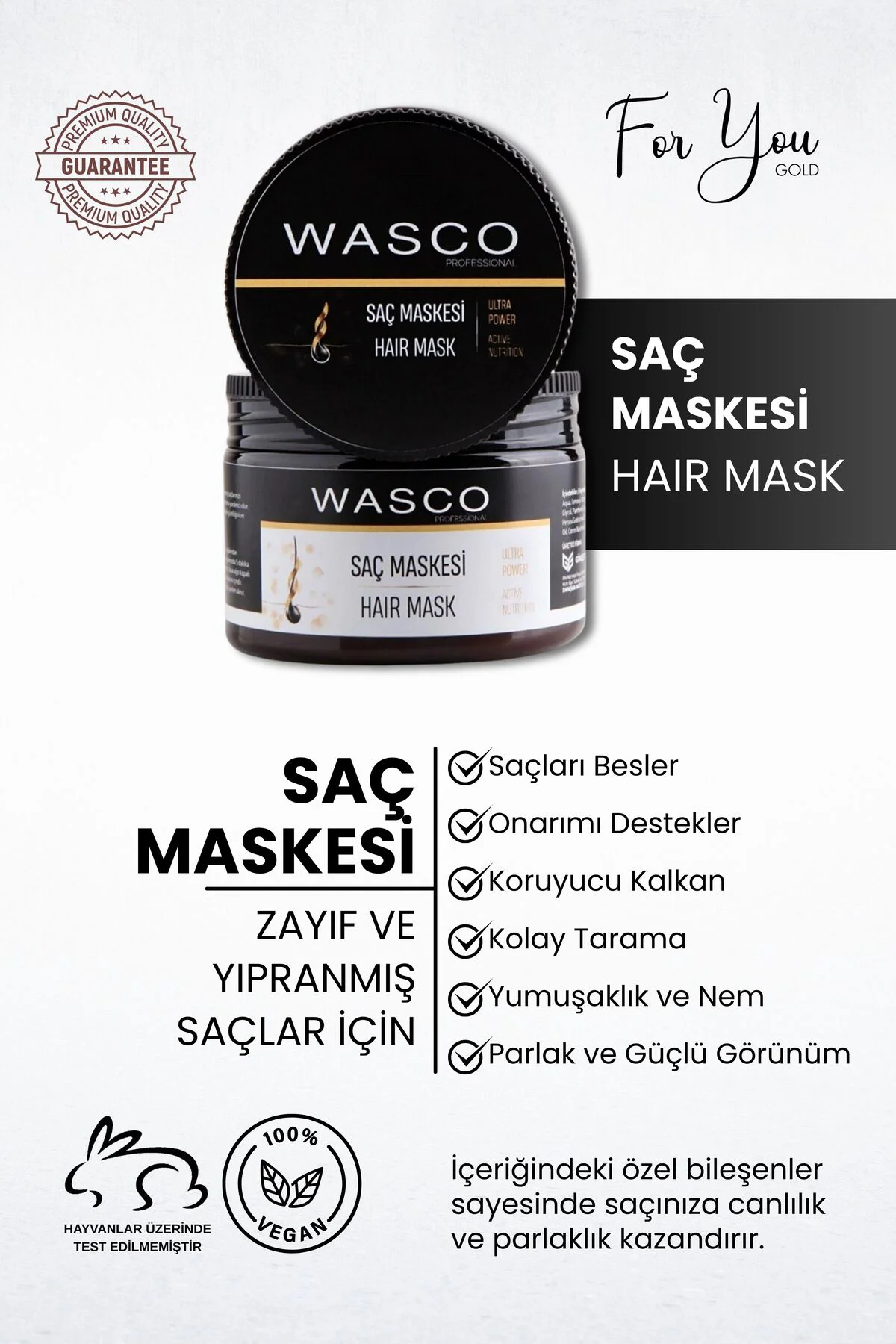 Professıonal Besleyici, Onarıcı Ve Koruyucu Saç Bakım Maskesi