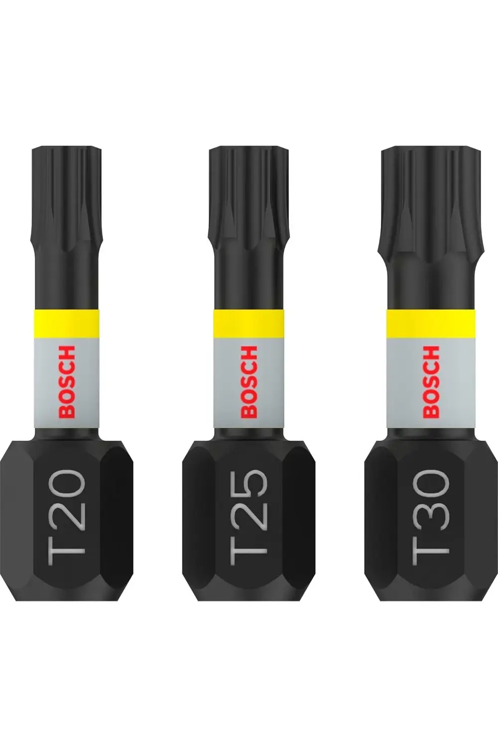 Professional Control tornavida ucu T seti (25 mm, altıgen şaft, P
