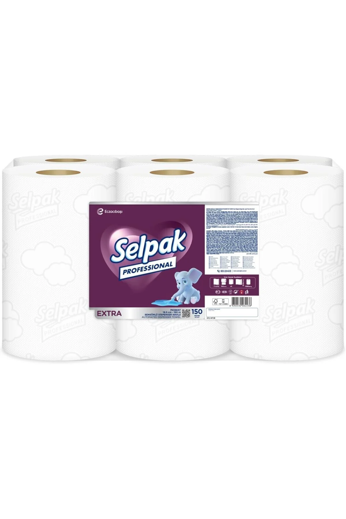 Professional Extra Sensörlü Havlu, 19.5 Cm, 150 Metre
