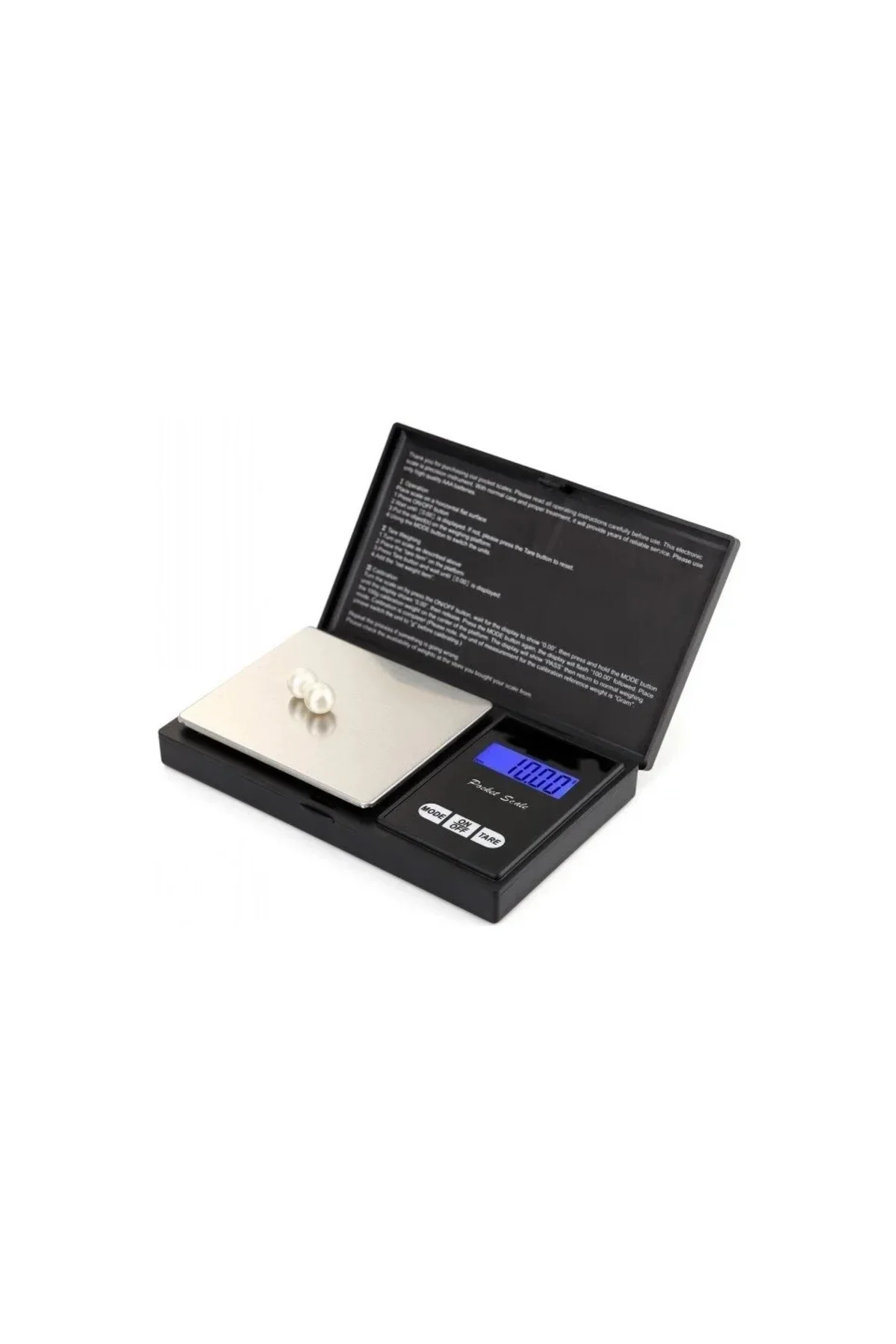 Professional Hassas Terazi 500 gram Kapasiteli 0.1 Hassasiyetli Dijital Kapaklı Tartı