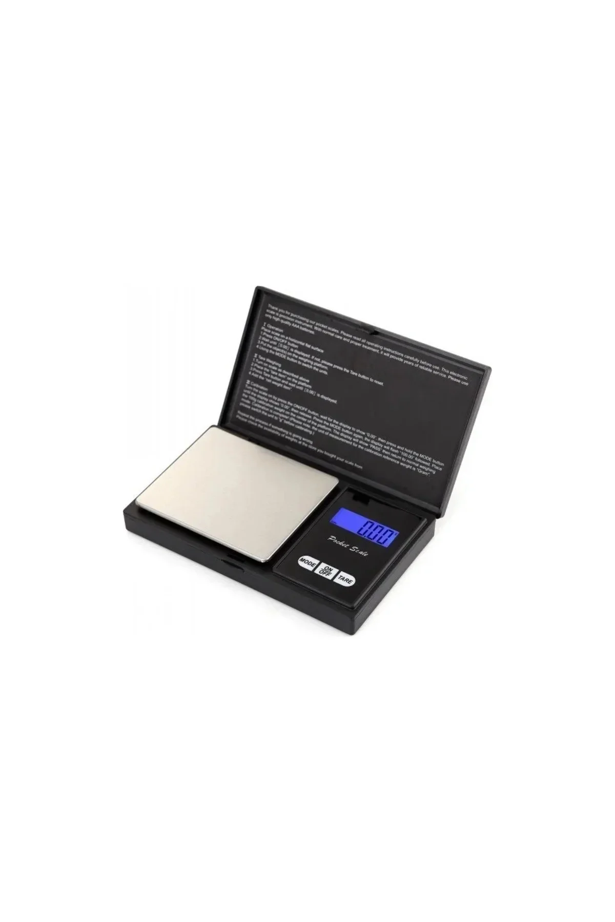 Professional Hassas Terazi 500 gram Kapasiteli 0.1 Hassasiyetli Dijital Kapaklı Tartı