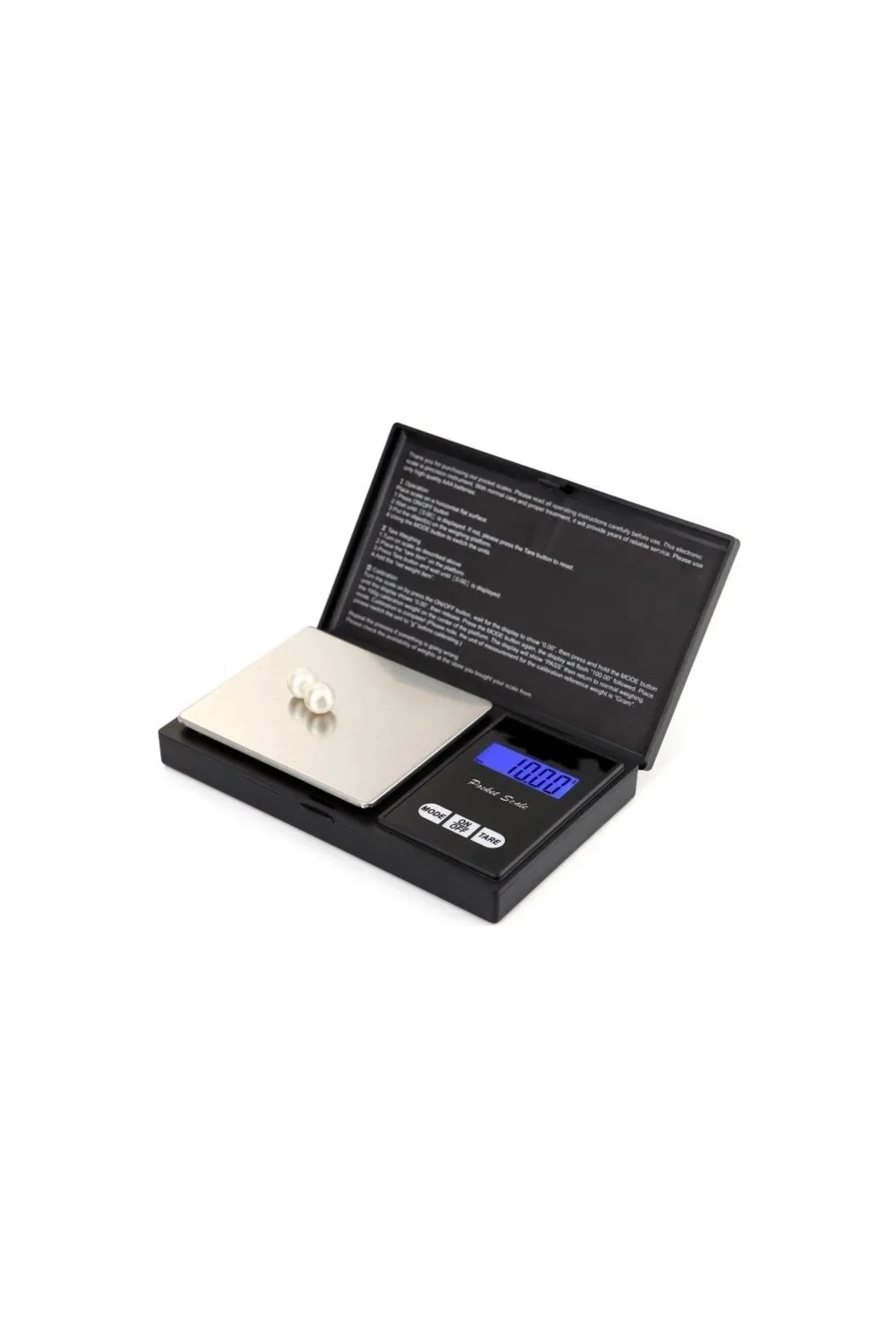 Professional Hassas Terazi 500 gram Kapasiteli 0.1 Hassasiyetli Dijital Kapaklı Tartı - Görsel 3