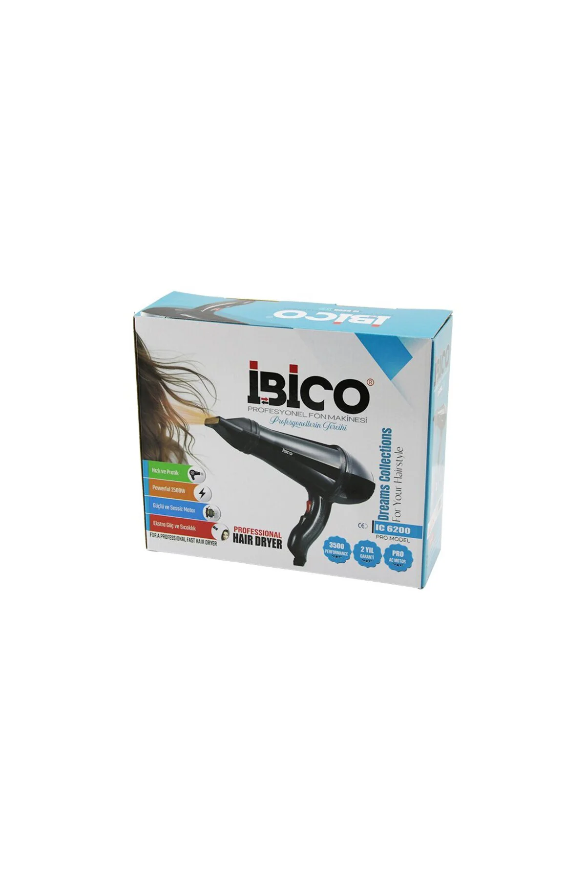 PROFESSIONAL SAÇ KURUTMA - FÖN MAKİNESİ 3500 - 2500W