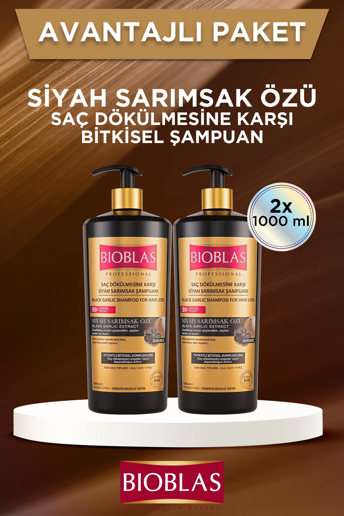 Professional Şampuan 1000 Ml Siyah Sarımsak X 2 Adet Professional Şampuan 1000 Ml Siyah Sarımsak X 2 Adet