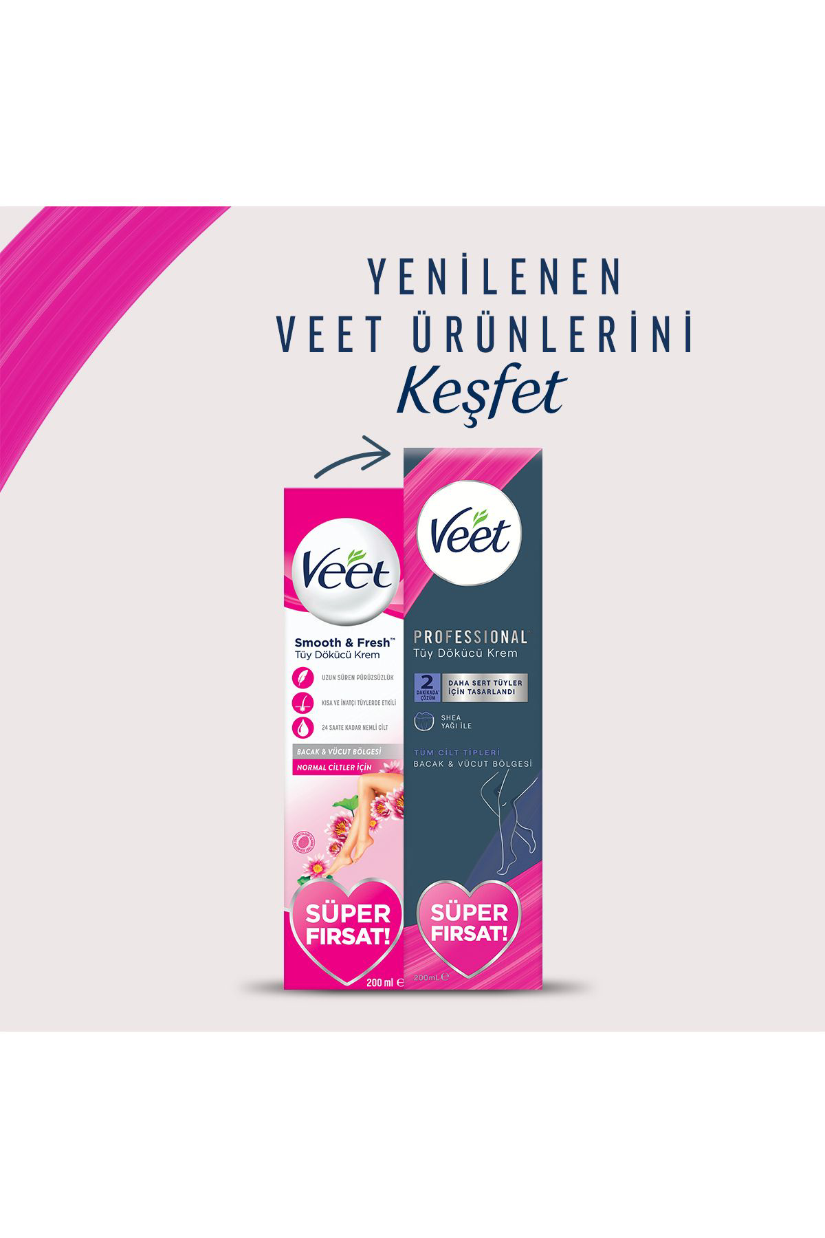 Veet Professional Tüy Dökücü Krem Hassas Ciltler 200 Ml Süper Firsat P