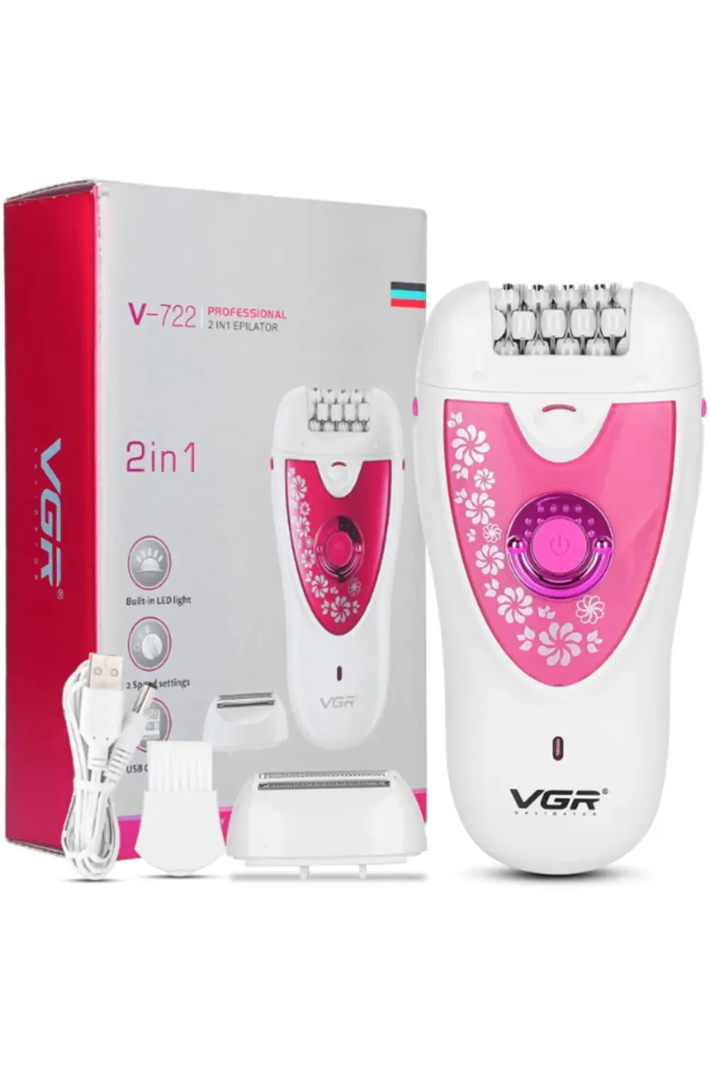 Profesyonel 2 Başlıklı Epilasyon Aleti