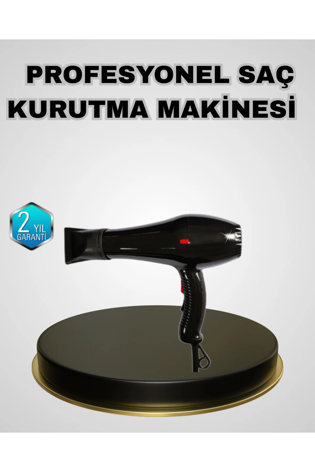 Profesyonel 2200W Fön Makinesi Soğuk Sıcak Üflemeli İki Kademeli 