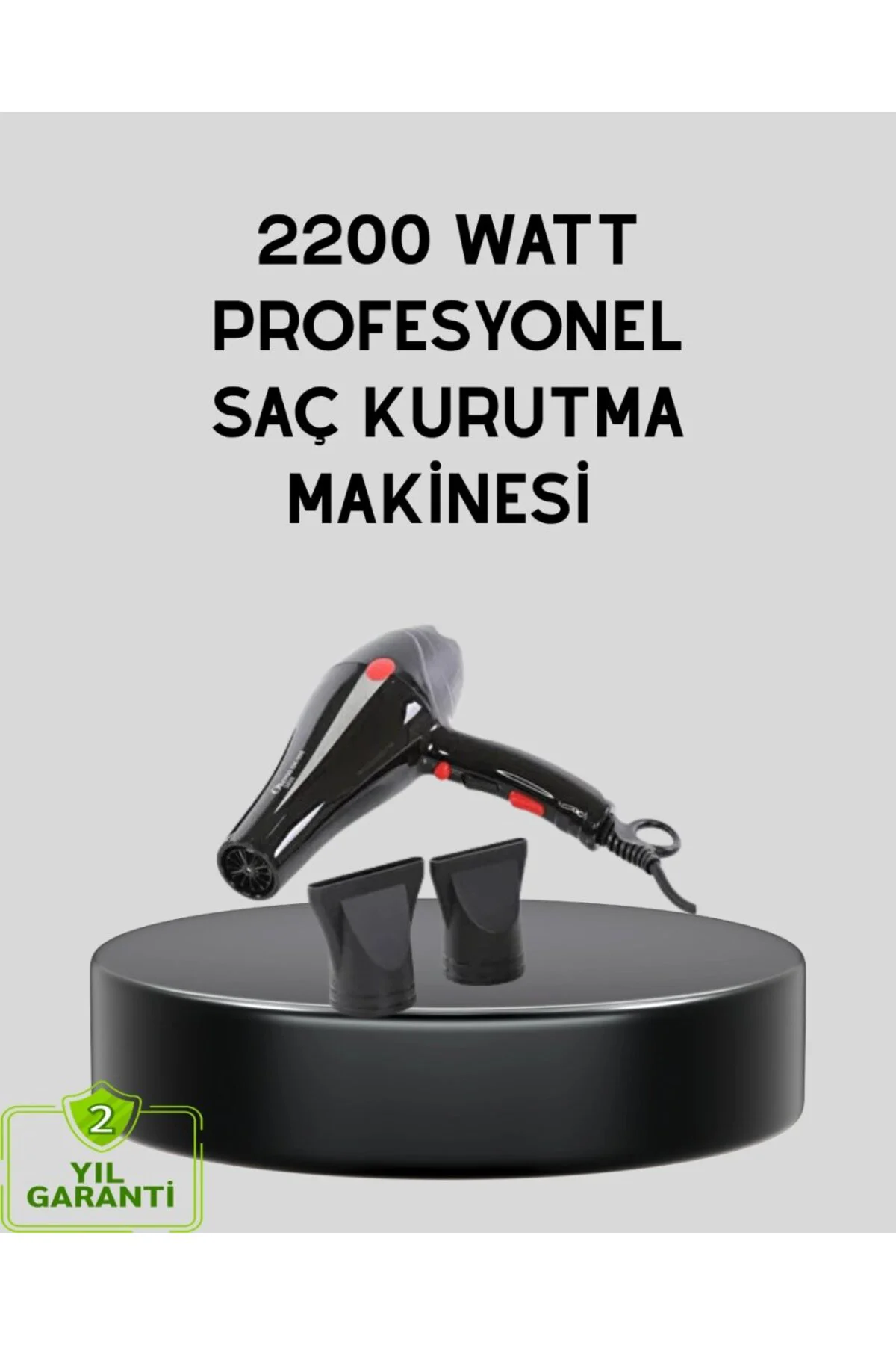 Profesyonel 2200w Fön Makinesi – Ac Motorlu, Hızlı Kurutma, Hafif