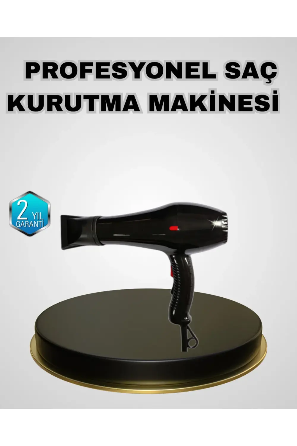 Profesyonel 2200W Fön Makinesi Soğuk Sıcak Üflemeli İki Kademeli