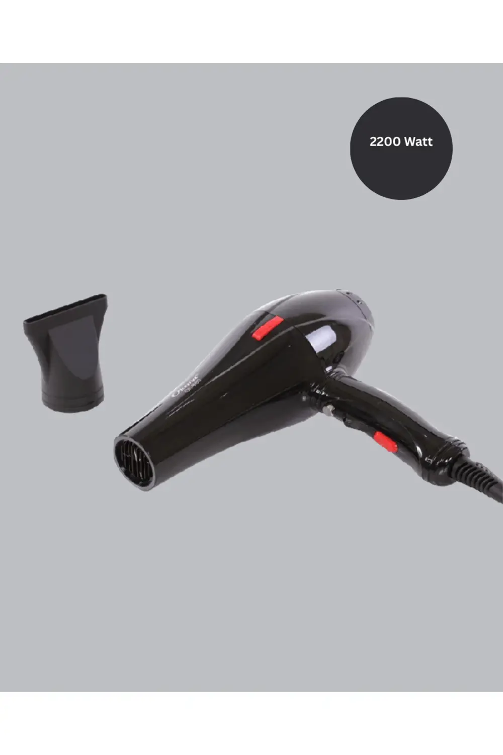 Profesyonel 2200W Fön Makinesi Soğuk Sıcak Üflemeli İki Kademeli