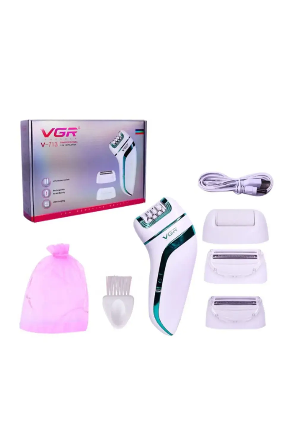 Profesyonel 3 Başlıklı Epilasyon Aleti