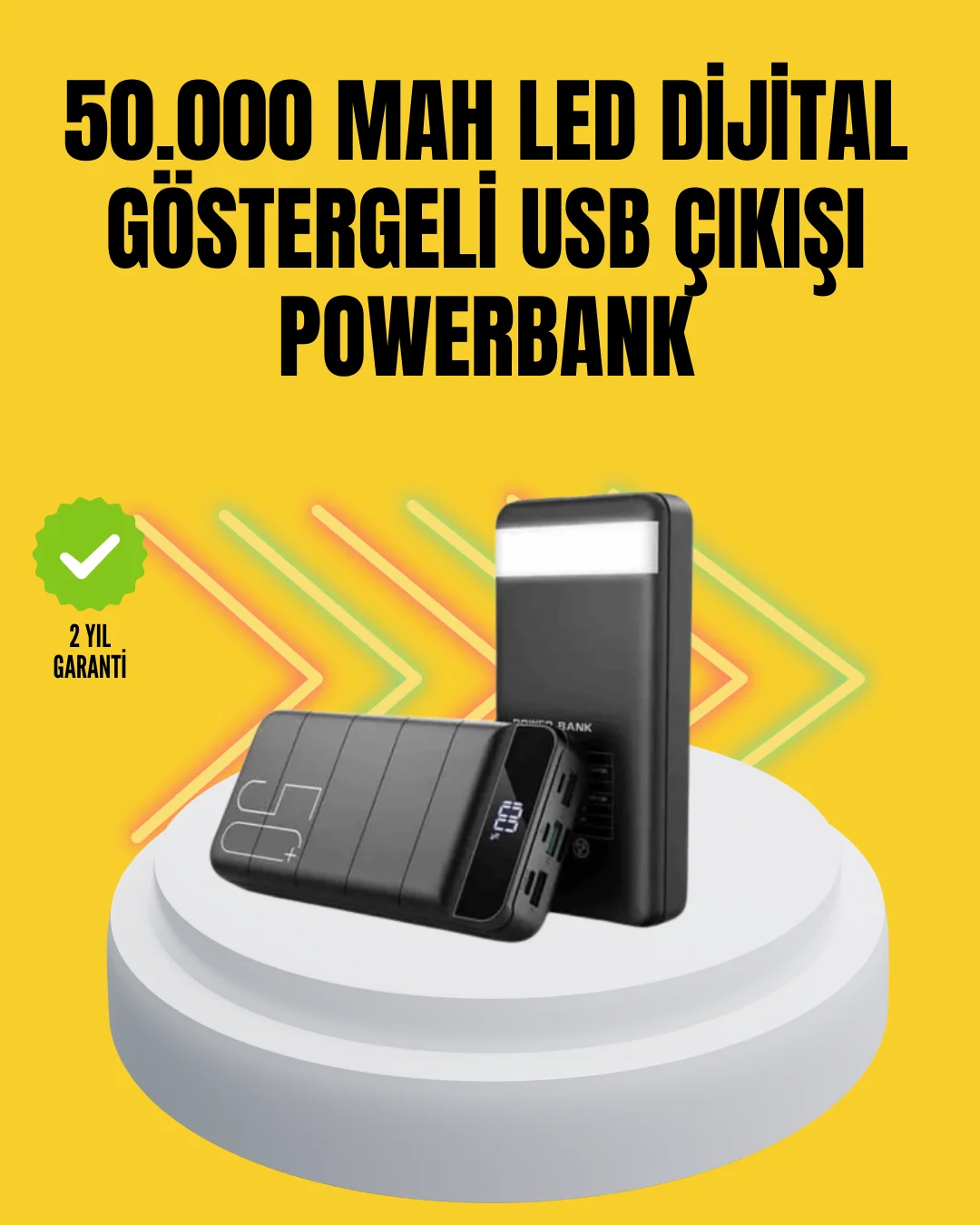 Profesyonel 50.000 mAh Powerbank – Aynı Anda Birden Fazla Cihaz Şarj Eden, Dayanıklı ve Güvenli Taşınabilir Şarj Cihazı Fiyatı, Yorumları ve Özellikleri