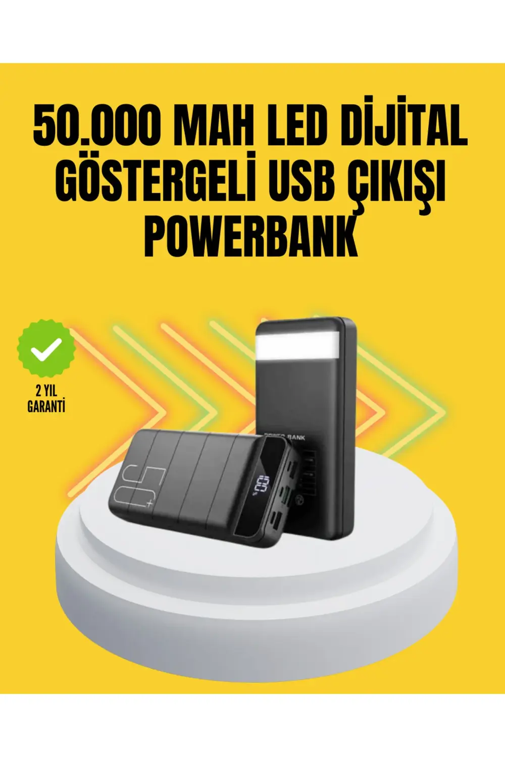 Profesyonel 50.000 mAh Powerbank – Aynı Anda Birden Fazla Cihaz Ş