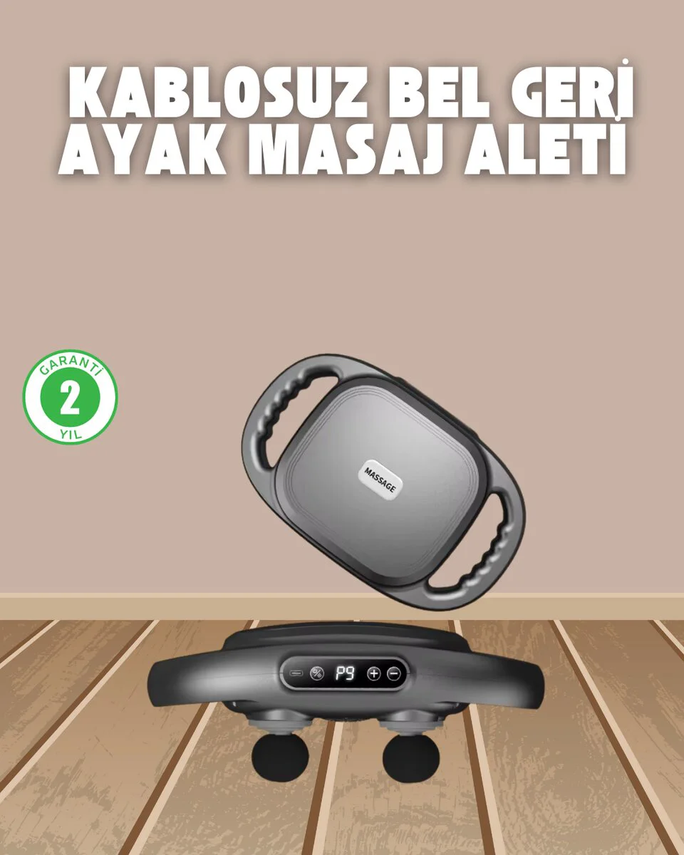 Profesyonel 6 Başlıklı Şarjlı Masaj Tabancası - 2000 mAh Güçlü Performans ve Kas Ağrılarına Son
