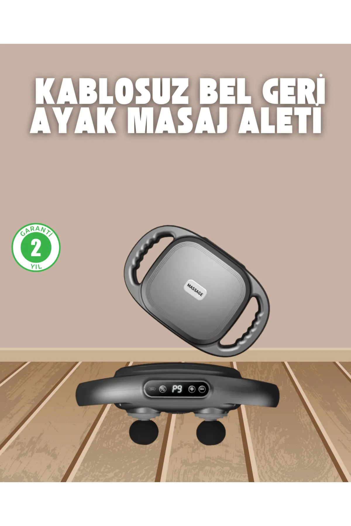 Profesyonel 6 Başlıklı Şarjlı Masaj Tabancası 2000 Mah Güçlü