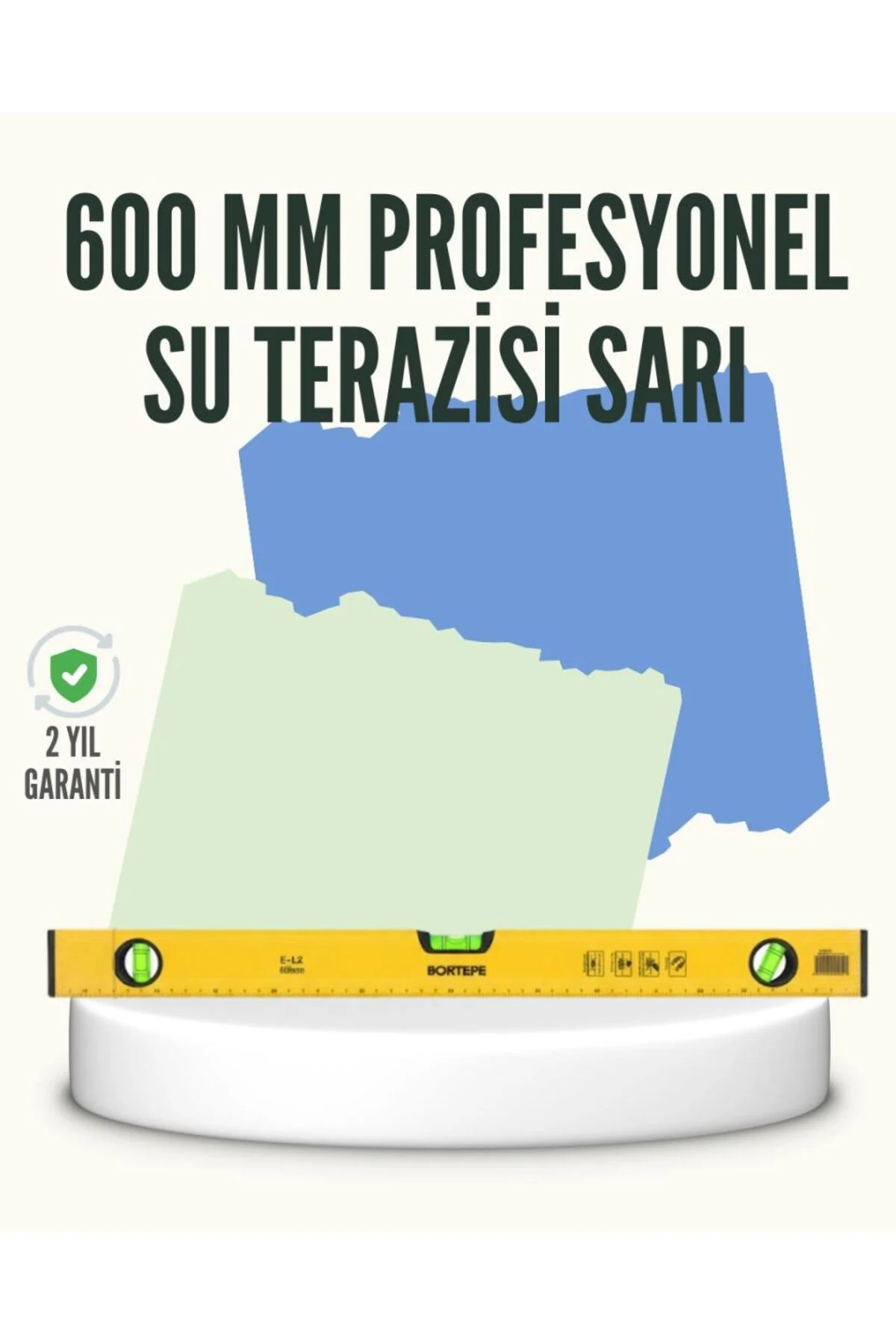 Profesyonel 600 Mm Su Terazisi Duvar Ve Montaj İşleri İçin