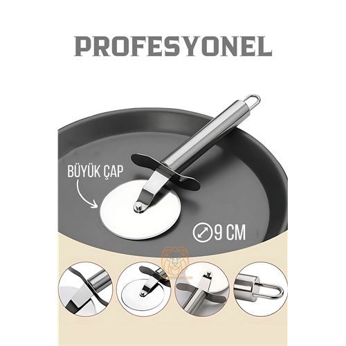 Profesyonel 9 cm Çelik Pizza Kesici Ignacio Design Profesyonel 9 cm Çelik Pizza Kesici Ignacio Design