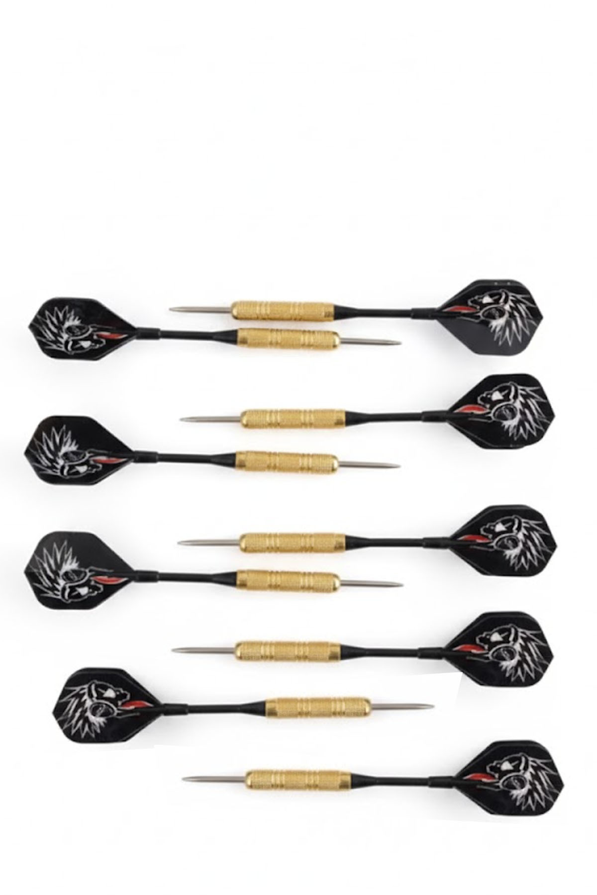 Profesyonel 9'Lu Dart Oku Seti 18 Gram Dart Ok | 9 Adet Gold Gövd