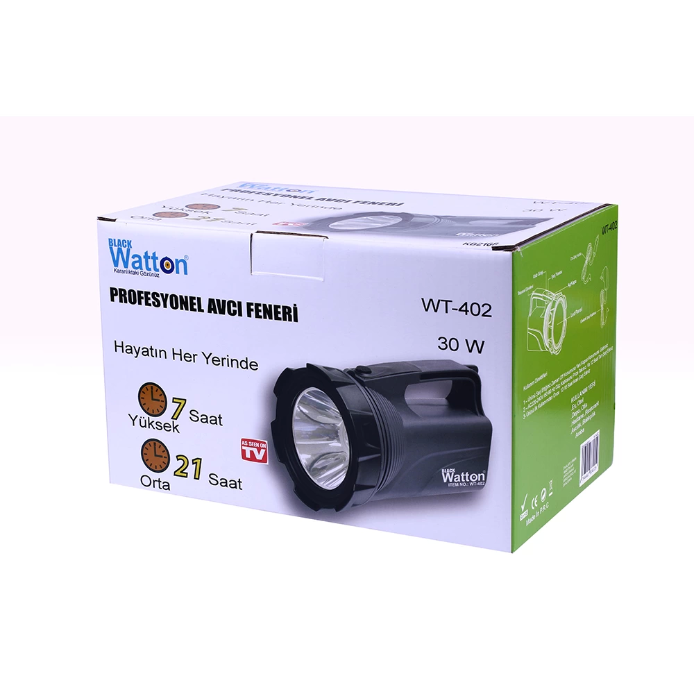 Profesyonel Avcı Feneri 30 W Gücünde Wt-402 Profesyonel Avcı Feneri 30 W Gücünde Wt-402