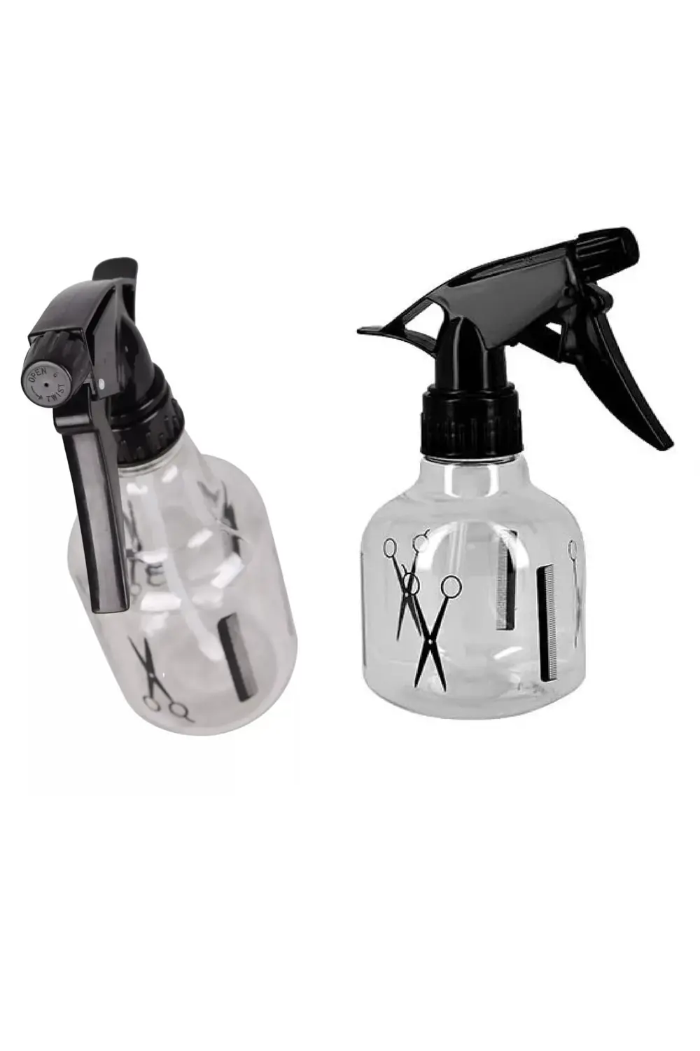 Profesyonel Berber Kuaför Sprey Tetikli Püskürtücü Şeffaf Boş Fıs