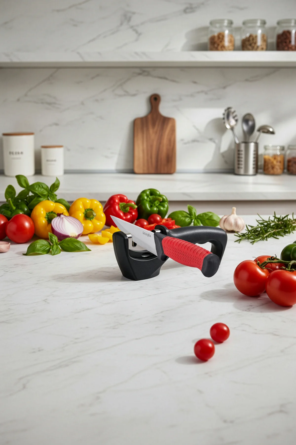 Profesyonel Bıçak Bileme Aleti-3 Aşamalı Premium Keskinlik