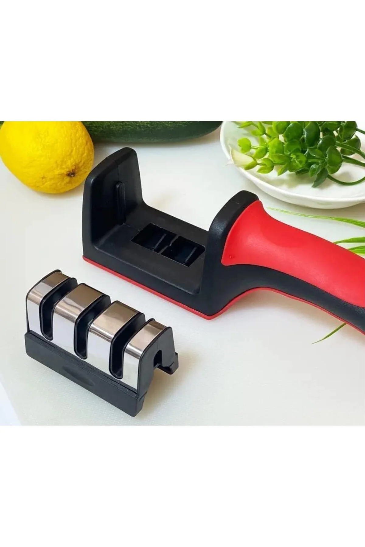 Profesyonel Bıçak Bileyici - 3 Açılı Elmas, Seramik, Tungsten Çel