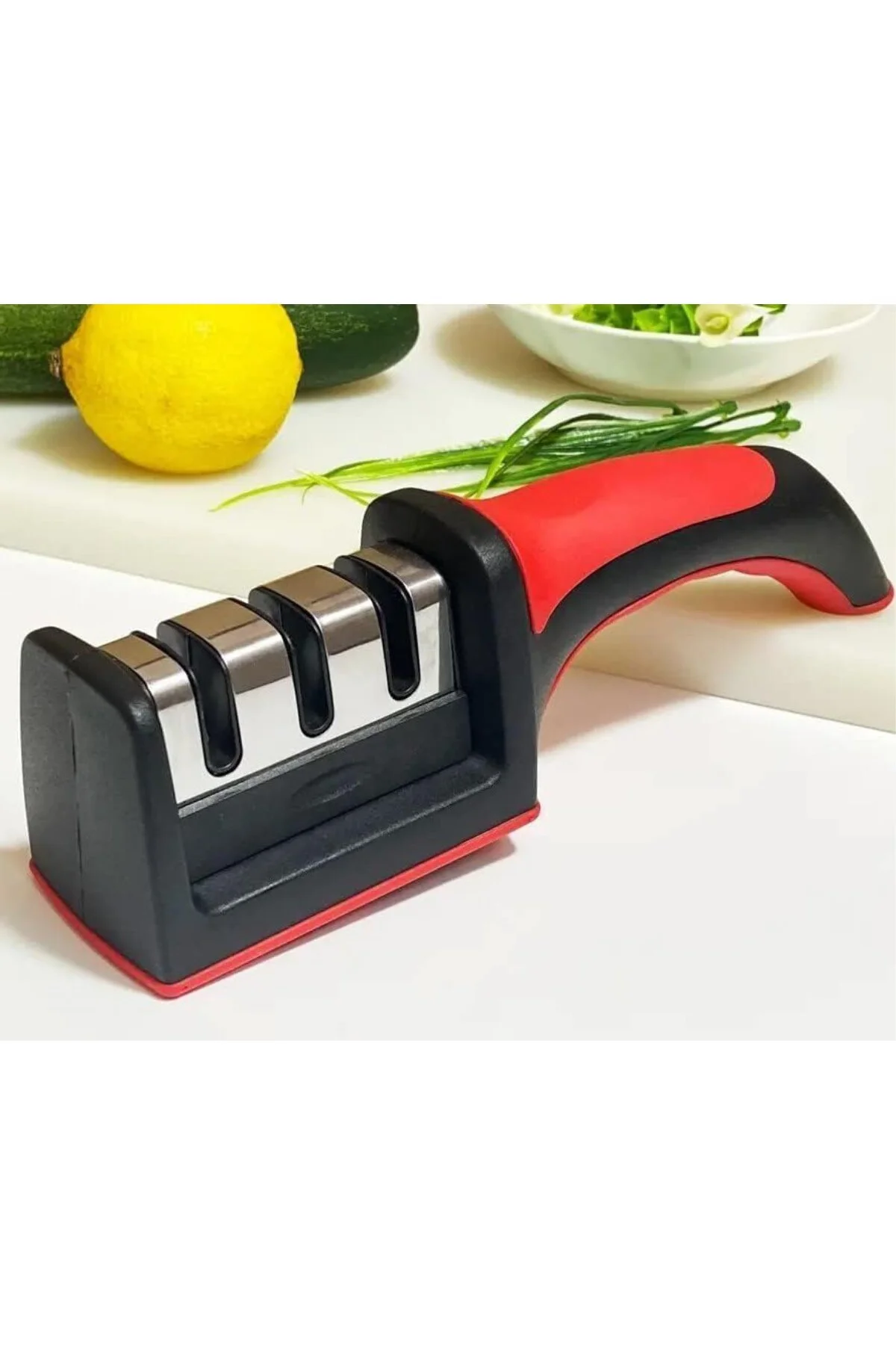 Profesyonel Bıçak Bileyici - 3 Açılı Elmas, Seramik, Tungsten Çel