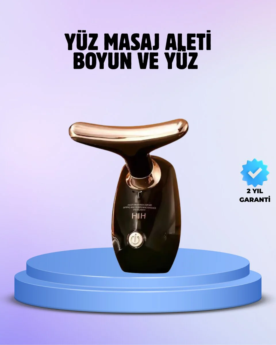 Profesyonel Boyun ve Yüz EMS Masaj Cihazı - Cilt Gençleştirme ve Sıkılaştırma