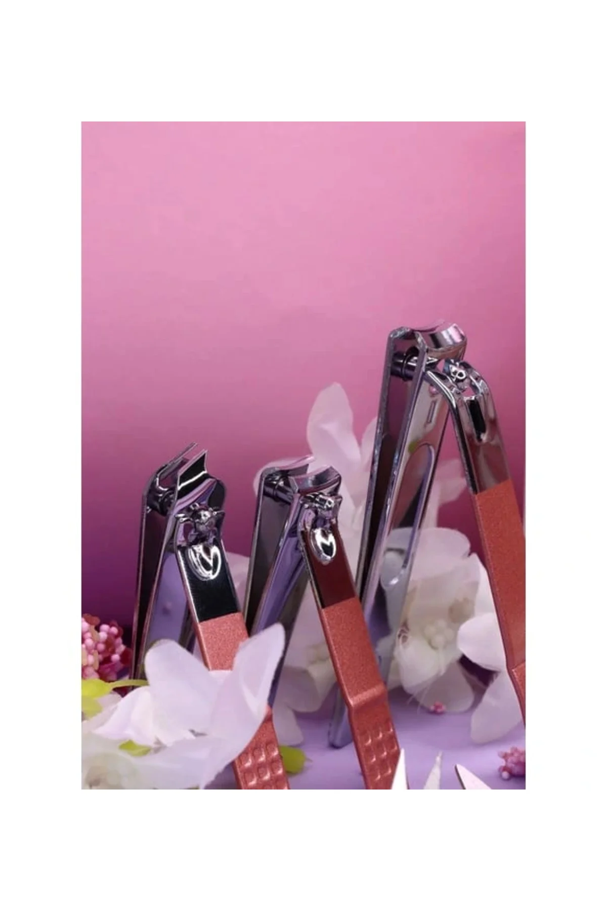 Profesyonel Çantalı Tırnak Bakım Manikür Seti Pembe Renk 12 Parça