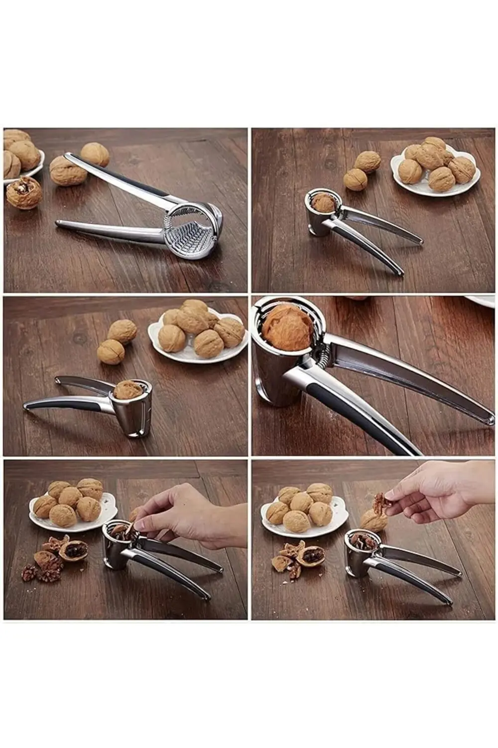 Profesyonel Ceviz Kıracağı, 18 cm Paslanmaz Çelik, Ergonomik Sapl