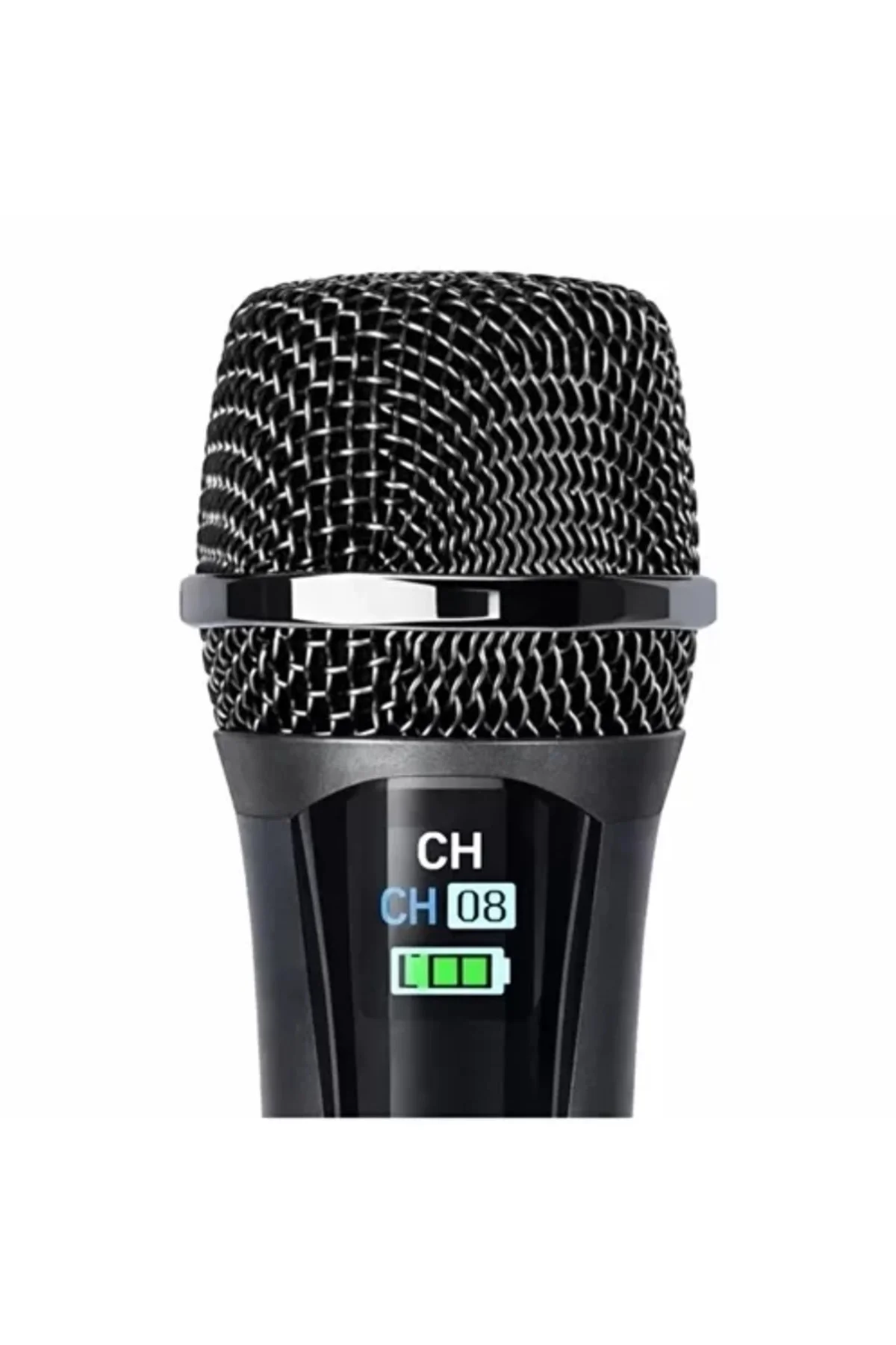 Profesyonel Çiftli Kablosuz Mikrofon Seti Karaoke Şarj Edilebilir