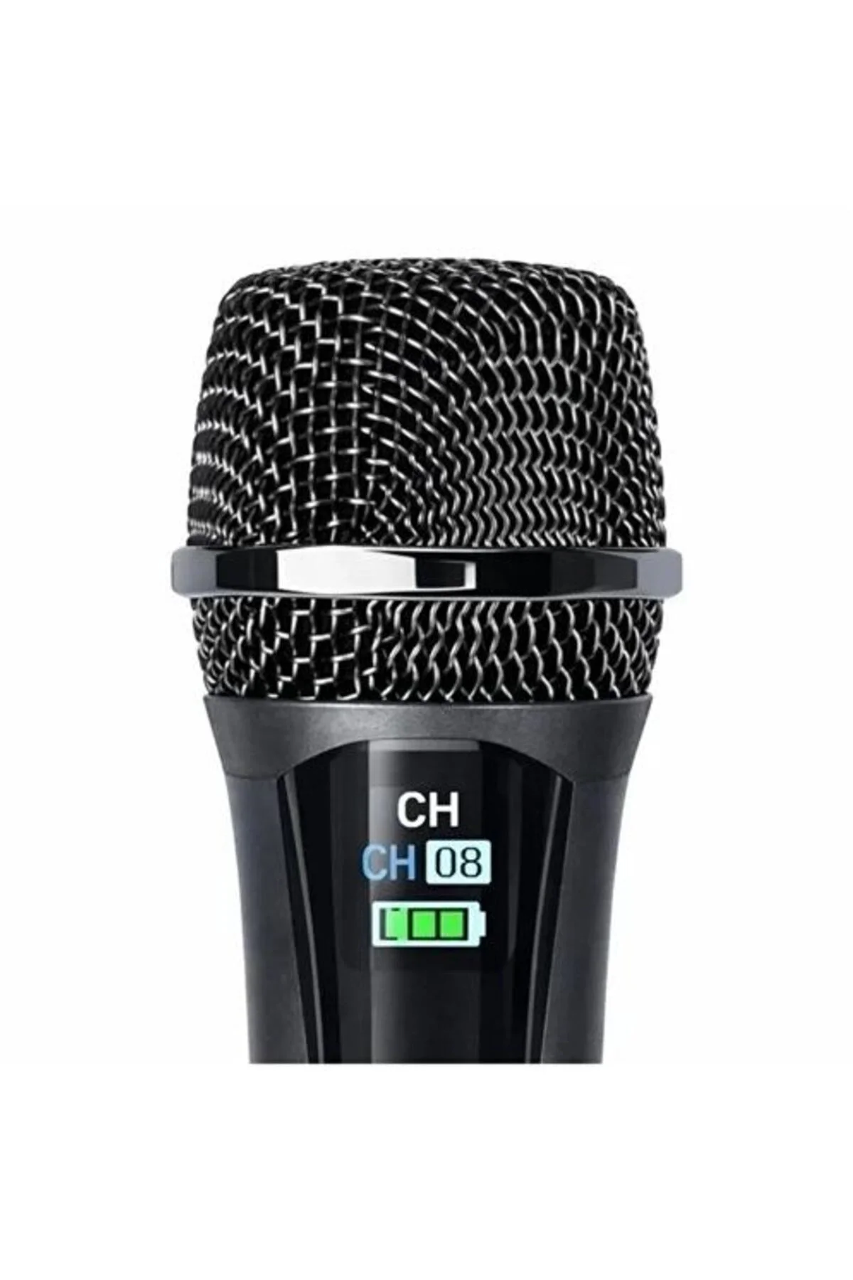 Profesyonel Çiftli Kablosuz Mikrofon Seti Karaoke Şarj Edilebilir