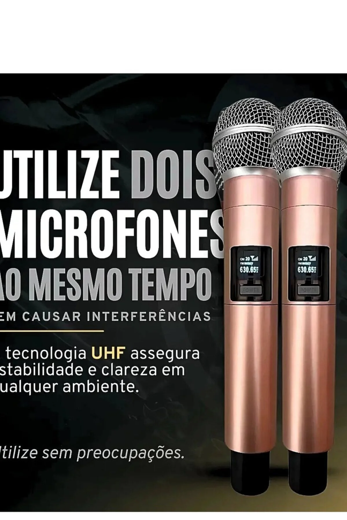 Profesyonel Çiftli Kablosuz Mikrofon Seti Karaoke Şarj Edilebilir 50 Metre Mesafe Rose Profesyonel Çiftli Kablosuz Mikrofon Seti Karaoke Şarj Edilebilir 50 Metre Mesafe Rose