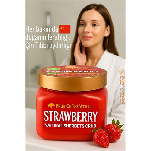 Profesyonel Çilek Doğal Peeling - Tüm Vücut Scrub 600 ml Profesyonel Çilek Doğal Peeling - Tüm Vücut Scrub 600 ml