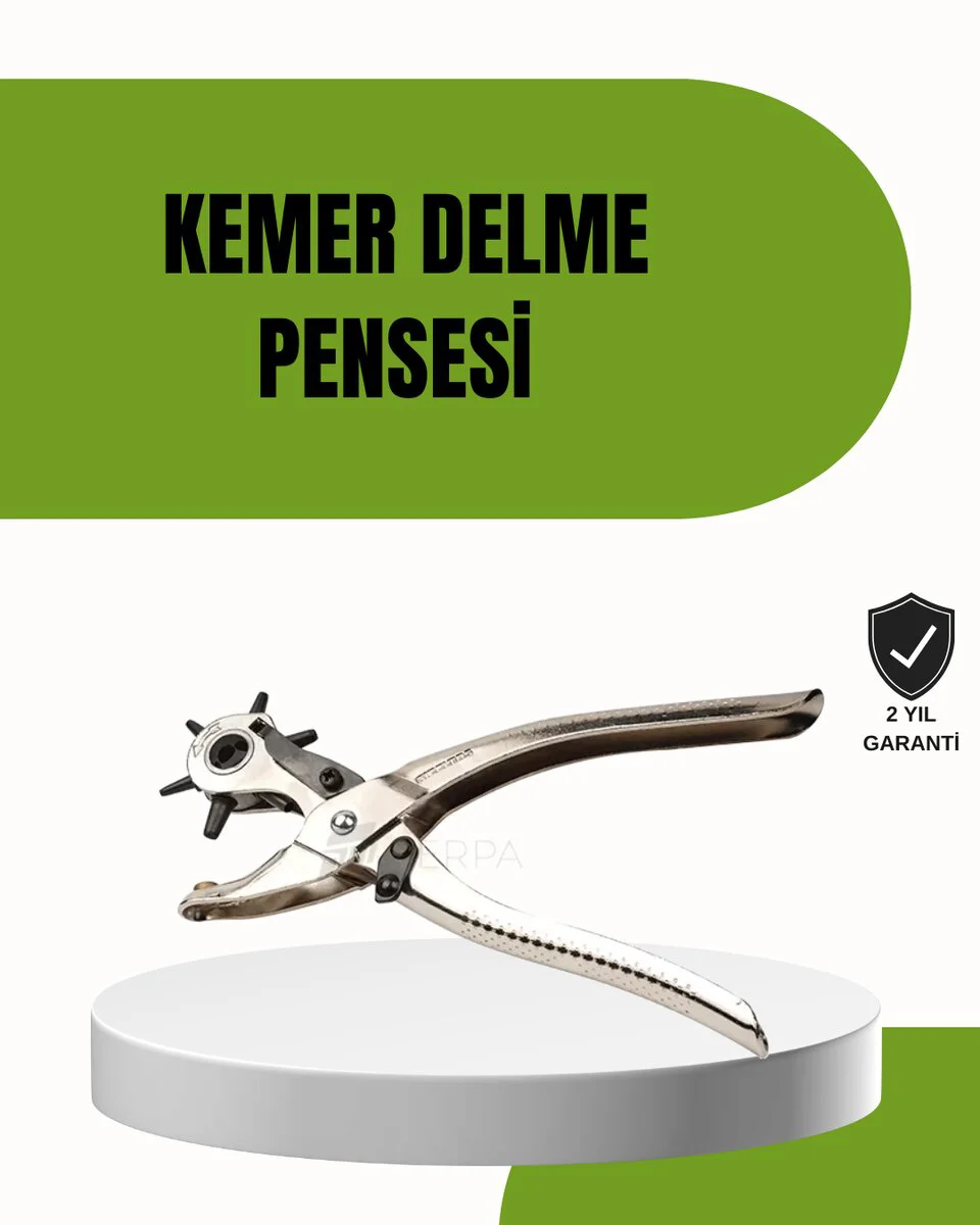 Profesyonel Deri Delme Pencesi - 6 Uçlu Döner Başlıklı Kemer ve Ayakkabı Tamir Aracı
