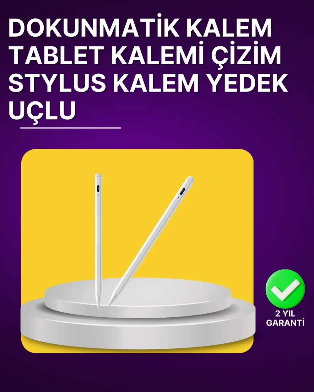 Profesyonel Dijital Kalem – Hassas Eğim Sensörü ve Uzun Süreli Ku
