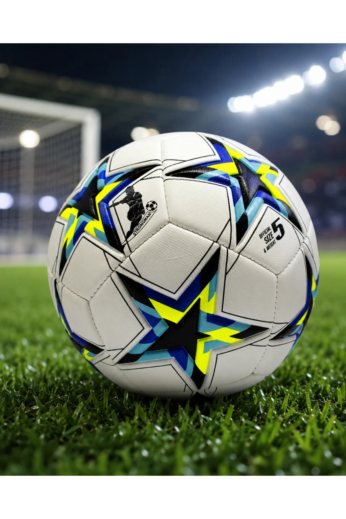 Profesyonel Dikişli Futbol Topu Dayanıklı Kaymaz Yüzeyli Antrenma